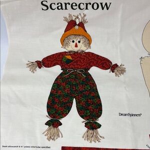 Scarecrow Cut and Sew Fabric Panel from Dreamspinners